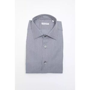 Robert Friedman Blue Cotton Men Men's Shirt